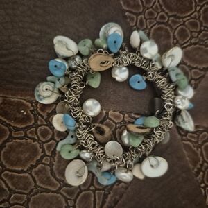 Multicolor Shell and Bead Bracelet